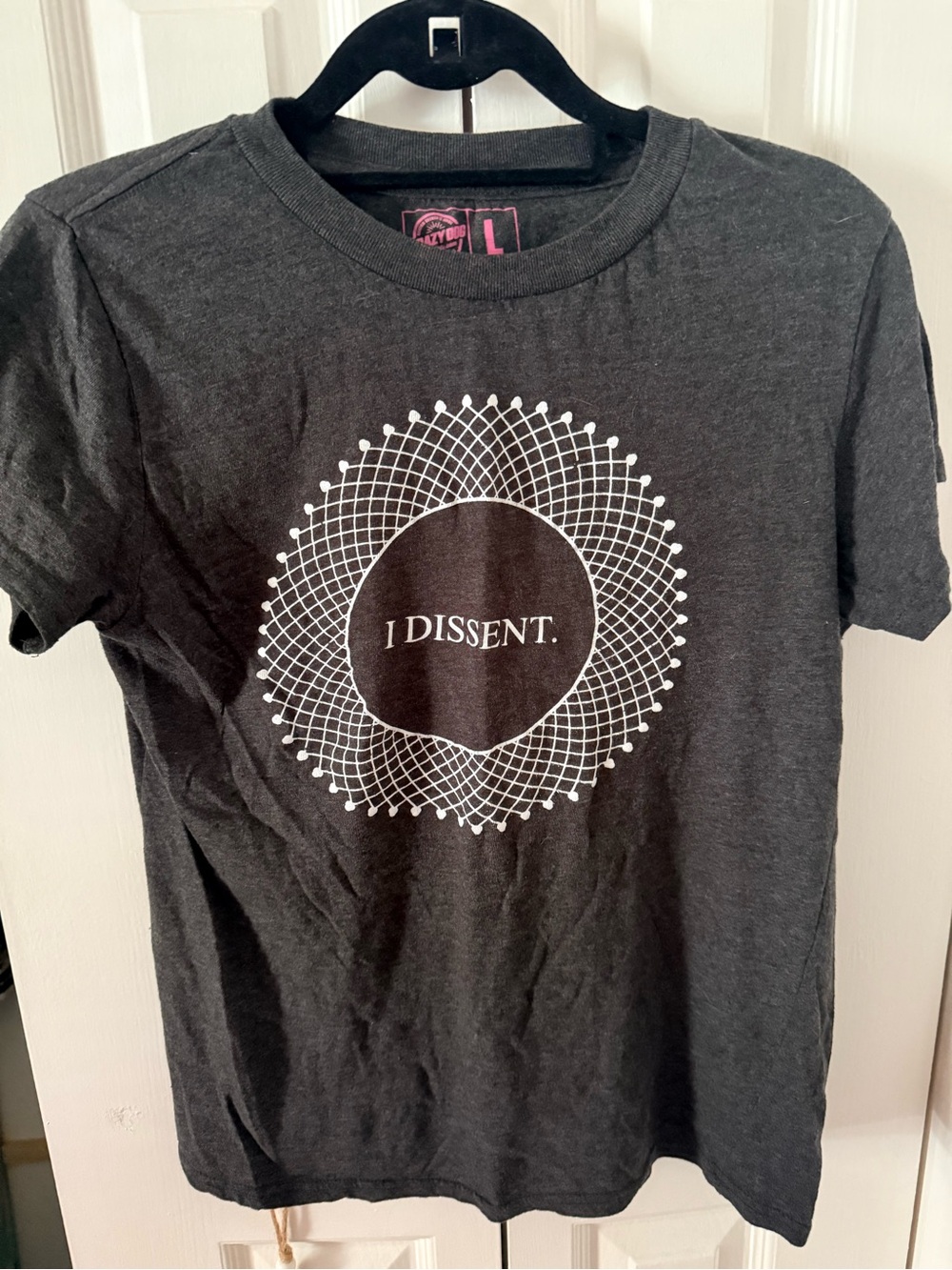 RBG I Dissent Graphic Tee Large Feminist Ruth Bader Ginsberg Law Supreme Court